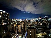 バルコニーからの眺望　銀座・東京駅方面の夜景を堪能頂けます。
