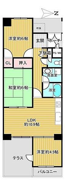間取りを拡大表示