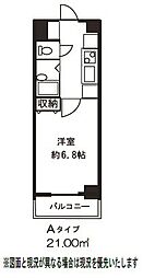 ドミール葛西 1Kの間取図画像