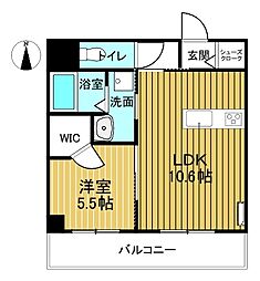 グランディール 1LDKの間取図画像