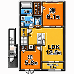 物件の間取り