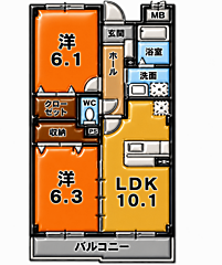 物件の間取り