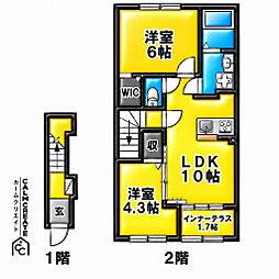 Serenata Sasayama 2LDKの間取図画像