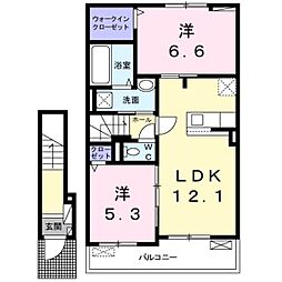 PASTORAL香音2 2LDKの間取図画像