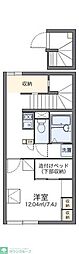 レオパレスメルベーユ 1Kの間取図画像