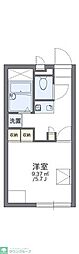 レオパレスIRON 1Kの間取図画像
