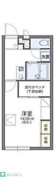 レオパレスディアマンテ 1Kの間取図画像
