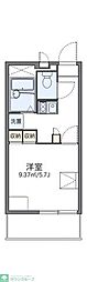 レオパレス天大南 1Kの間取図画像