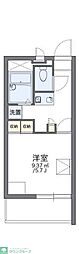 レオパレスルナシャイン2 1Kの間取図画像