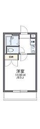レオパレスさくらはうす 1Kの間取図画像