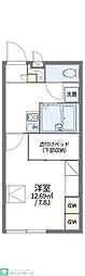 レオパレスフォレー 1Kの間取図画像