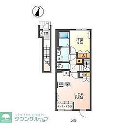 仮)太田市西本町アパート新築工事 1LDKの間取図画像
