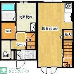 SQUARETATSUMI ワンルームの間取図画像