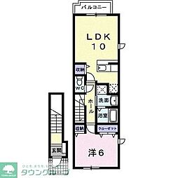 レジデンスグレイス 1LDKの間取図画像