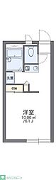 レオパレス南本町 1Kの間取図画像