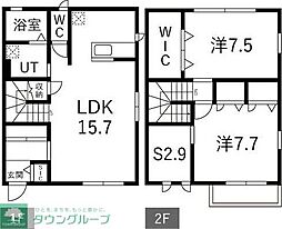 アルフェッカF 2LDKの間取図画像