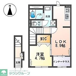セリネット 1LDKの間取図画像