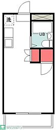 ヴィラ30 ワンルームの間取図画像