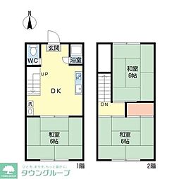 山口ハイツ 3DKの間取図画像
