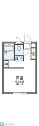 レオパレスドゥトゥロア 1Kの間取図画像