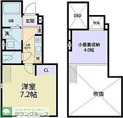 Mtグランデ1 1Kの間取図画像
