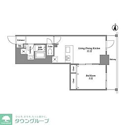 CLASSEUM高崎 1LDKの間取図画像