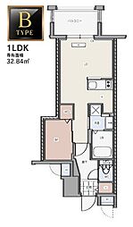 ナッジワン千代県庁口 1LDKの間取図画像