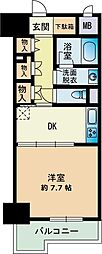 グランディール大濠 1DKの間取図画像