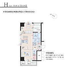 シンセラティ薬院 1LDKの間取図画像