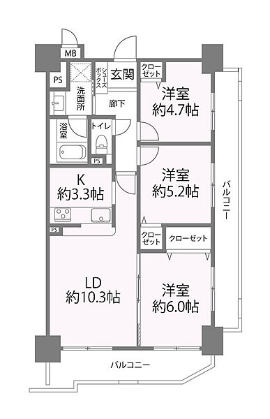 間取りを拡大表示