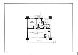 ベリスタ目黒不動前 1LDKの間取図画像