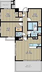 HF学芸大学レジデンス2 3LDKの間取図画像