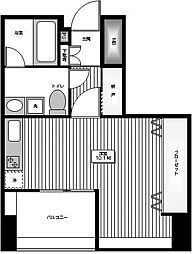 カテリーナ代々木プレイス ワンルームの間取図画像