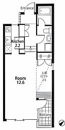 CasaVerde 1Kの間取図画像