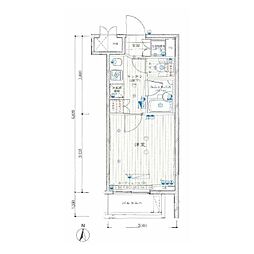 ルーブル蒲田七番館 1Kの間取図画像