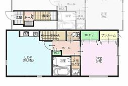 アンティア 1LDKの間取図画像