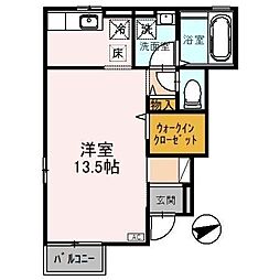 エルドラドK ワンルームの間取図画像