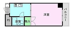 ハイロードビル 1Kの間取図画像