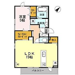 Pieno 1LDKの間取図画像