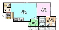 VITERA 1LDKの間取図画像
