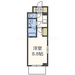 エスリード福島5 1Kの間取図画像