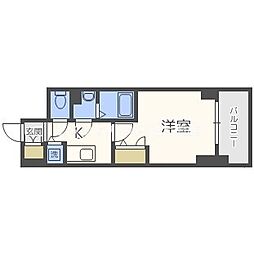 エスリード本町レジデンス 1Kの間取図画像