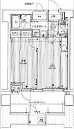 サムティ中之島公園南 1DKの間取図画像