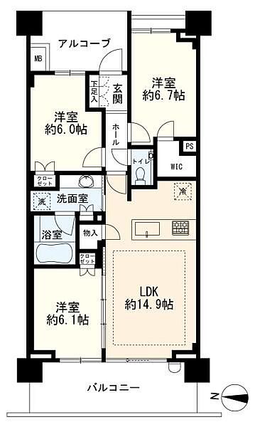 間取りを拡大表示