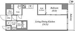 LEGALAND猫 MIYAKOJIMA 1LDKの間取図画像