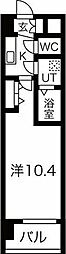 THE MUSIC COURT 1Kの間取図画像