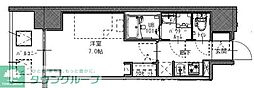 S-レジデンス堺筋本町Deux 1Kの間取図画像