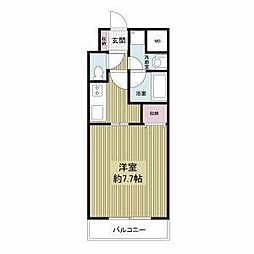 プレジオ都島 1Kの間取図画像