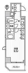 Fortuney大手前 1Kの間取図画像