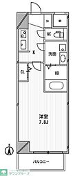 アーデンタワー西本町 1Kの間取図画像